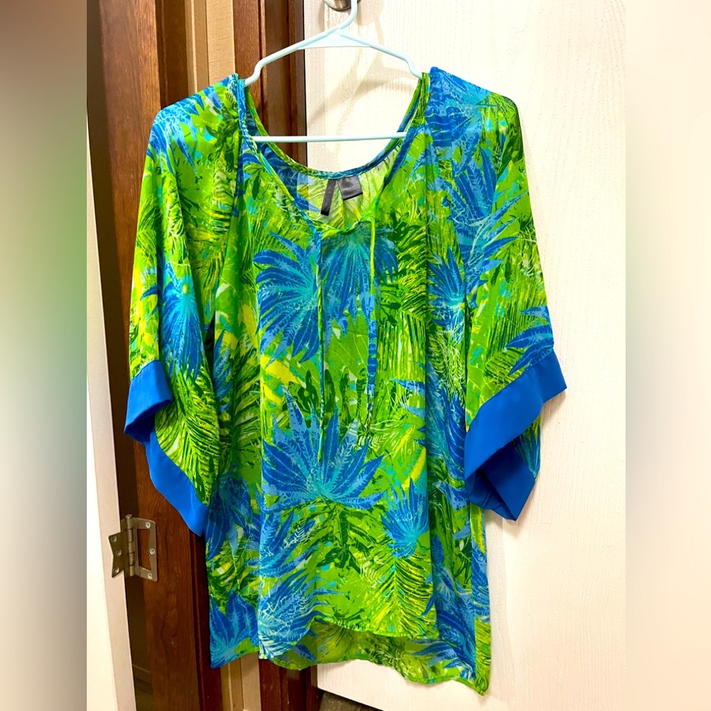 Nue Options Tropical Swim CoverUp Size Medium Women’s